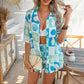 Women’s Printed Casual Vacation 2-Piece Short Suit – Relaxed Summer Set
