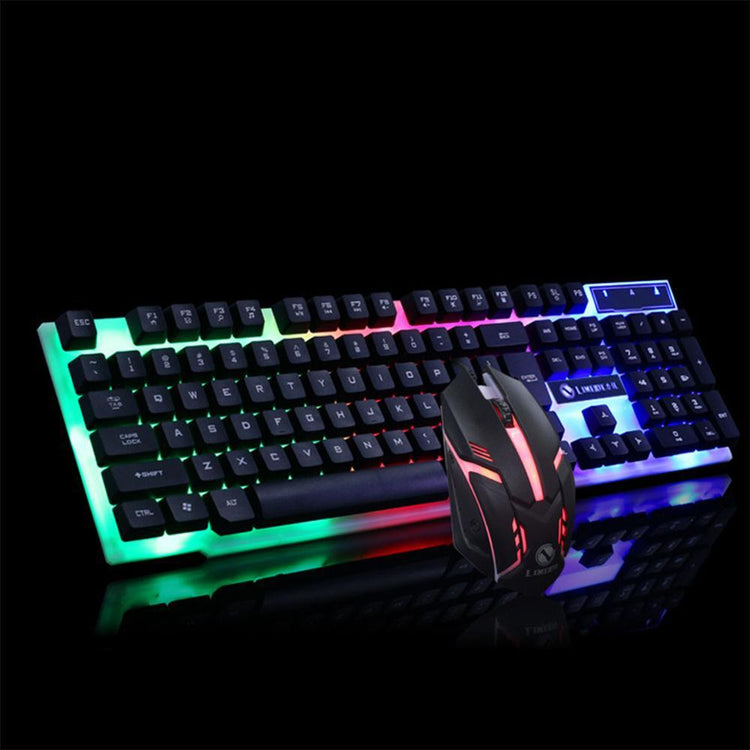 GTX300 wired backlit gaming keyboard and mouse combo with 1600 DPI mouse