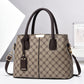 Women’s PU leather large-capacity shoulder and crossbody tote bag.