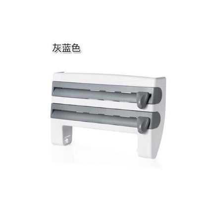 4-in-1 Kitchen Roll Holder & Dispenser – Foil, Film, Wrap & Tissue Organizer