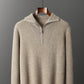 Men’s half-zip thickened sweater