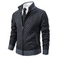 Men’s slim fit plaid print cardigan jacket