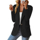 Women’s Lapel Button Jacket – Fashion Commuter Casual Blazer