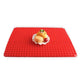 Red silicone pyramid non-stick baking mat for oven and BBQ cooking