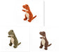 Dinosaur plush dog toy with squeaker, interactive chew toy for large dogs.