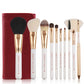 10-Piece Portable Makeup Brush Set
