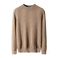 Autumn and Winter Half Collar Wool Sweater for Men