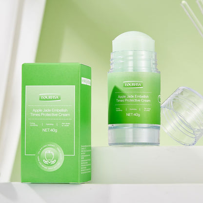 Moisturizing solid balm stick for deep hydration of hands and feet