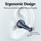 Bone conduction Bluetooth 5.3 ear clip TWS headphones with charging case