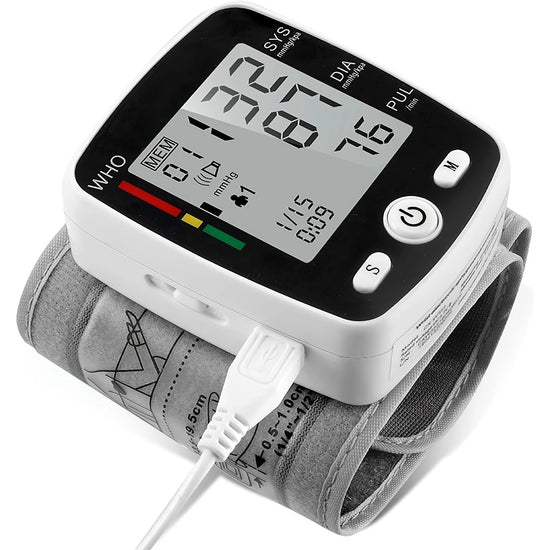Rechargeable Wrist Blood Pressure Monitor