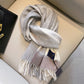 Men’s Winter Wool Scarf – Soft Warm Mid-Length Knit in Multiple Colors