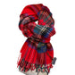Men’s warm wool winter scarf in multi-color soft knit design