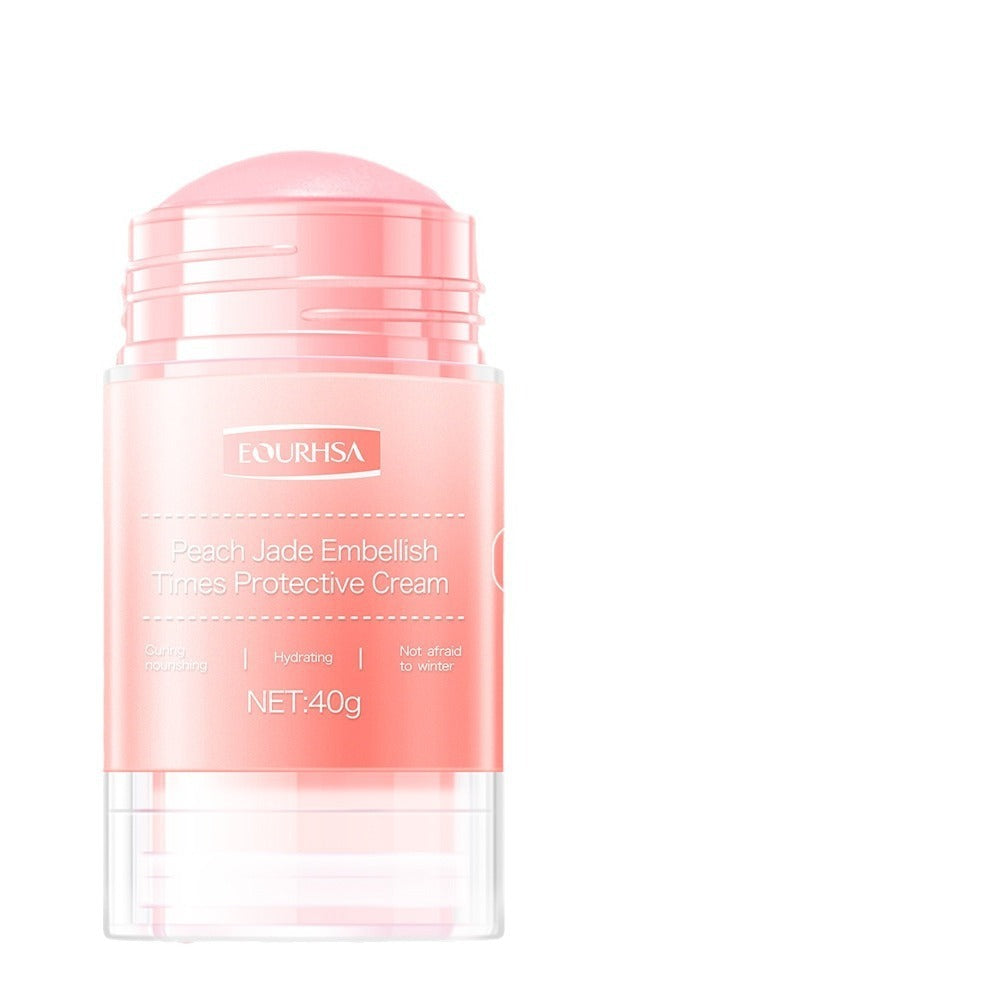 Moisturizing solid balm stick for deep hydration of hands and feet