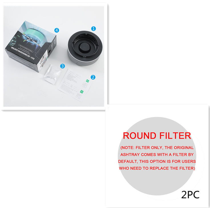 Automatic anion purifier ashtray for home and car