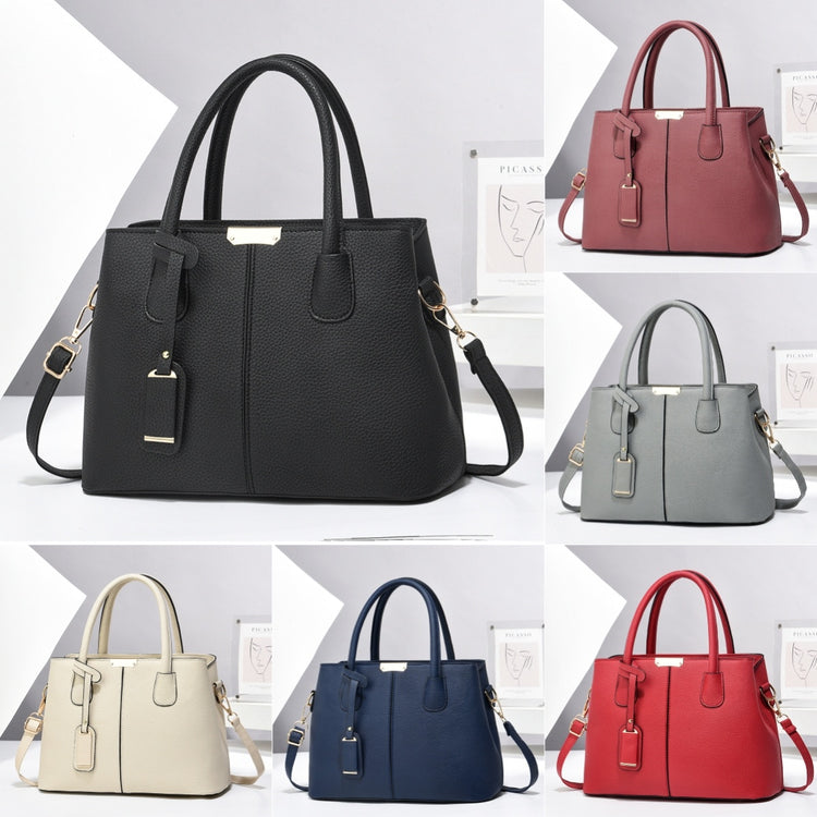Women’s PU leather large-capacity shoulder and crossbody tote bag.