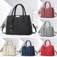 Women’s PU leather large-capacity shoulder and crossbody tote bag.