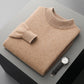 Autumn and Winter Half Collar Wool Sweater for Men