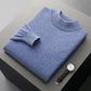Autumn and Winter Half Collar Wool Sweater for Men