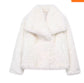 Women’s Winter Plush Coat – Warm Fluffy Lapel Jacket