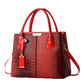 Women’s soft PU large-capacity minimalist handbag.