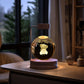 Crystal Ball Cosmic Dinosaur Night Light – USB Powered Warm Bedside Lamp