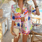 Women’s Printed Casual Vacation 2-Piece Short Suit – Relaxed Summer Set