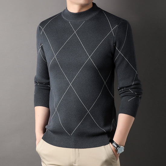 Men’s Chenille Pullover – Soft Spandex Long Sleeve Top