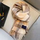 Men’s Winter Wool Scarf – Soft Warm Mid-Length Knit in Multiple Colors