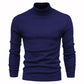 Men’s Winter Turtleneck Sweater – Slim Fit Solid Color Pullover