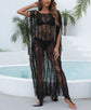 See Through Tassel Bikini Cover Up Dress Blouse