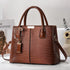 Women’s soft PU large-capacity minimalist handbag.
