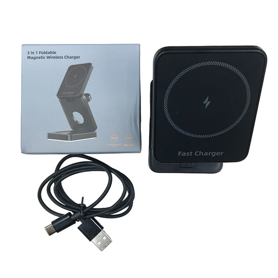 3-in-1 Wireless Folding Magnetic Charger