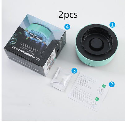 Automatic anion purifier ashtray for home and car