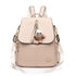 Women’s genuine leather backpack with pendant, soft and anti-theft design.