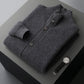 Urban Men’s Cashmere Stand Collar Cardigan – Stylish Winter Outerwear