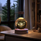 Crystal Ball Cosmic Dinosaur Night Light – USB Powered Warm Bedside Lamp