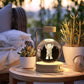 Crystal Ball Cosmic Dinosaur Night Light – USB Powered Warm Bedside Lamp