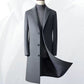 Men’s Korean Slim Fit Trench Coat  Business Wool Overcoat