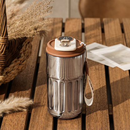 Smart Digital Thermal Bottle Portable Coffee Mug – Stainless Steel Vacuum Flask 450ml