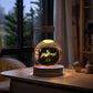 Crystal Ball Cosmic Dinosaur Night Light – USB Powered Warm Bedside Lamp