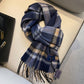 Men’s Winter Wool Scarf – Soft Warm Mid-Length Knit in Multiple Colors