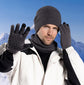 Winter Fleece Lined Hat Scarf and Gloves Set