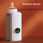 Portable USB baby bottle warmer with wrap-around heating design.