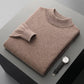 Autumn and Winter Half Collar Wool Sweater for Men