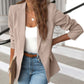 Women’s Lapel Button Jacket – Fashion Commuter Casual Blazer