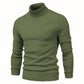 Men’s Winter Turtleneck Sweater – Slim Fit Solid Color Pullover