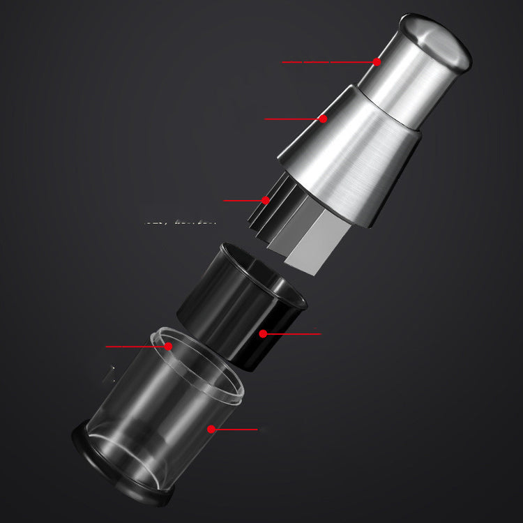 Manual stainless steel garlic and onion chopper with press-down design