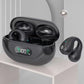 Bone conduction Bluetooth 5.3 ear clip TWS headphones with charging case