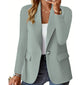Women’s Lapel Button Jacket – Fashion Commuter Casual Blazer