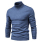 Men’s Winter Turtleneck Sweater – Slim Fit Solid Color Pullover